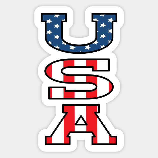 USA FLAG Sticker by KathyNoNoise